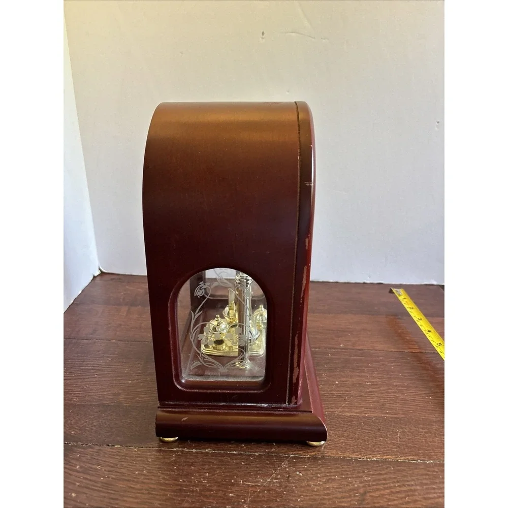 Collector's Seiko Rotary Pendulum Mantel Clock‎ QXG333BL Keeps Time - Parts